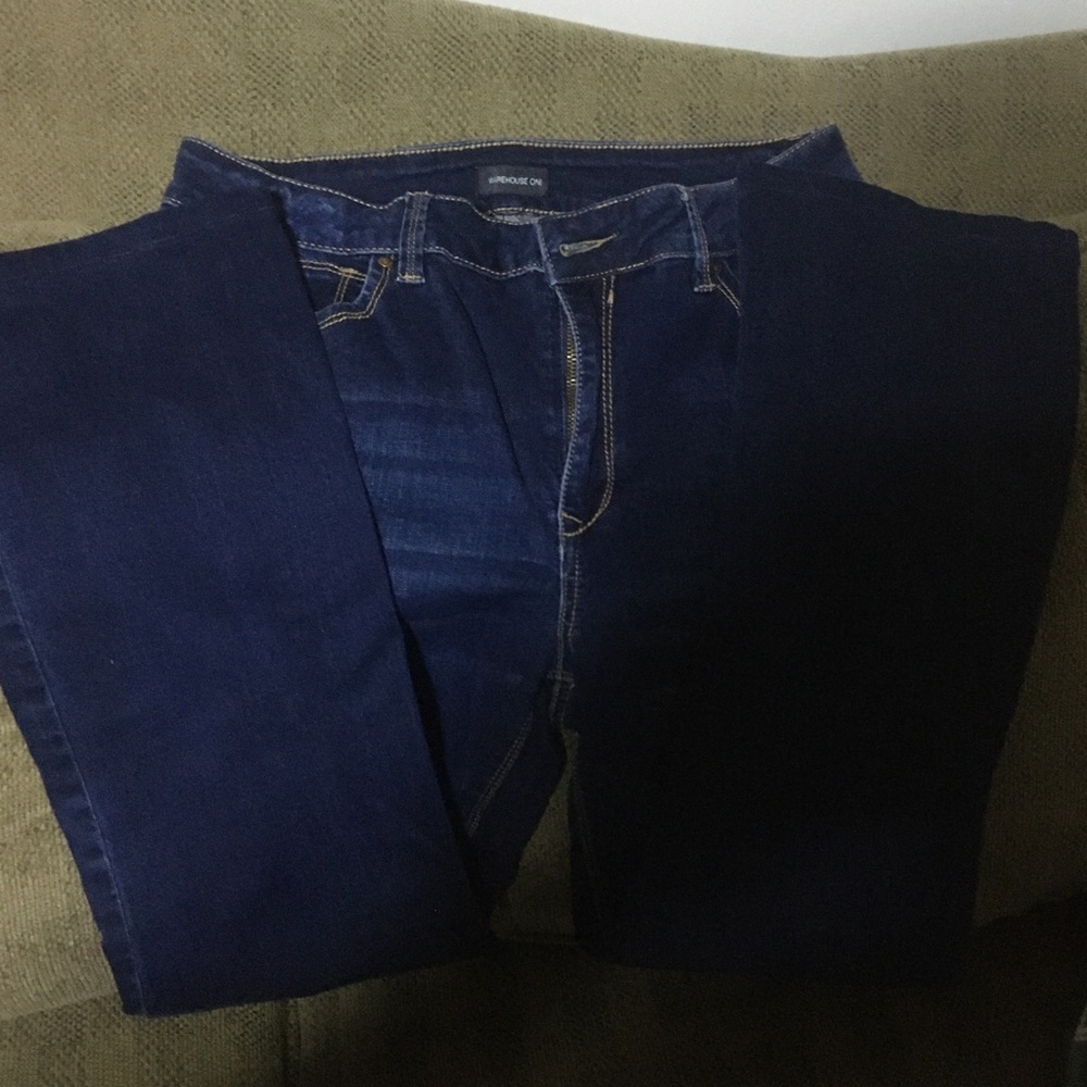 Dark Indigo Boot Cut Jeans - Unbranded
